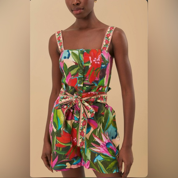 FARM Rio Multicolor Tropical Jumpsuit - Picture 3 of 8